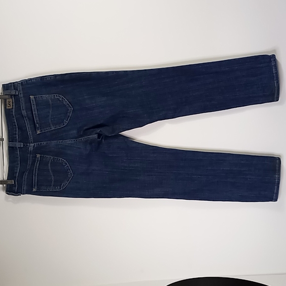 Lee Regular Straight Leg Mid-Rise Blue Jeans Size 12 Medium - Picture 7 of 16